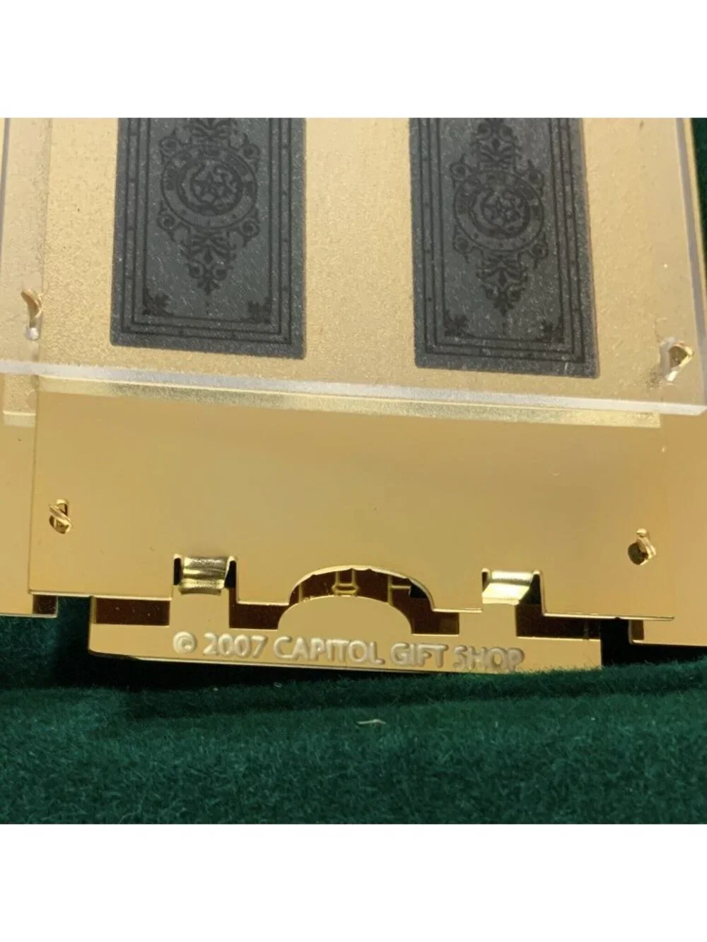 Texas State Capitol Ornament 2007 Etched Glass Doors Christmas Collectible Box